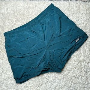 Vintage Aqua Teal Speedo Swim Trunks C28